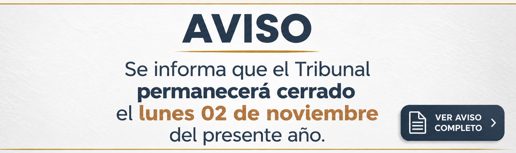 Aviso oficial del Tribunal de Conciliación y Arbitraje